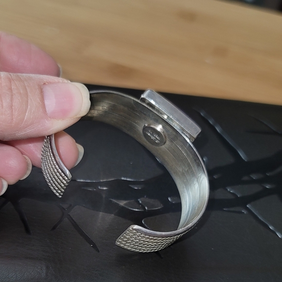 Vintage Navajo D. Lerma Charoite & Solid Sterling Silver Bracelet - Picture 8 of 15